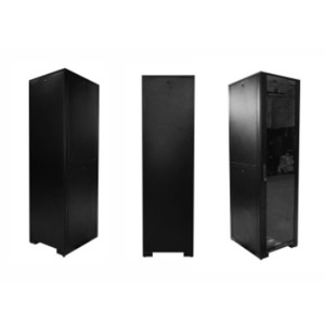 Rack De Piso 20u X 570 Mm Com Porta De Vidro Preto - Wj Racks - Voice Data Serviços